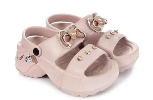 Much Wala Clog EVA Slippers for Girls | Soft & Stylish Embellished Footwear | Comfortable Daily & Casual Beige 3-image-11