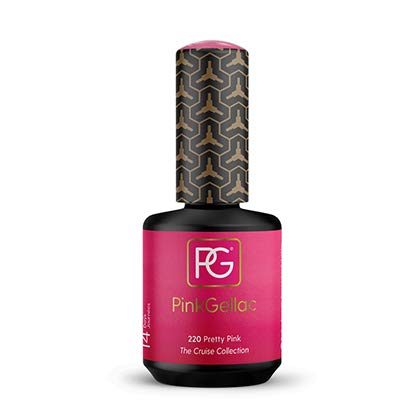 Pink Gellac Shellac Gel Nagellack 15 ml für UV LED Lampe | 220 Pretty Pink | Gel Nail Polish for UV Nail Lamp pink | LED… – Bild 3