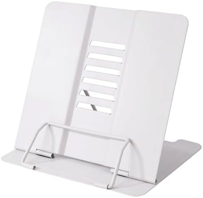 Support Livre Réglable En Métal – Porte Livre Et Support Livre Ouvert Pliable Pour Recettes, Études, Lecture Au Lit – Pupitre De Lecture Polyvalent Et Robuste