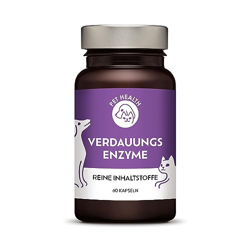 Naturliches Verdauungsenzyme Und Probiotika Kapseln für Hunde und Katzen - 0% schädliche Füllstoffe...
