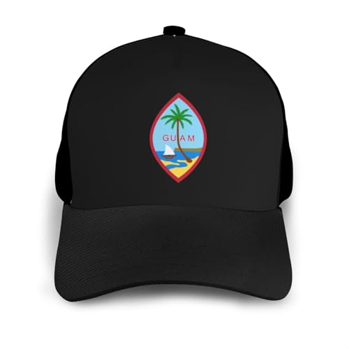 Seal of Guam Unisex Classic Adjustable Curved Brim Baseball Cap, Trucker Hat3
