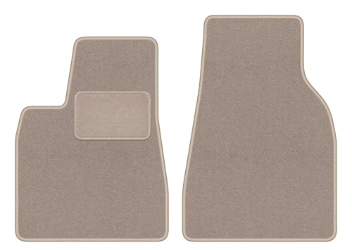 Tapis de voiture en velours beige résistant pour espace avant de Tesla Model X SUV