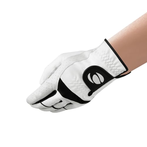 Orlimar Tour Cabretta White Leather Golf Glove – Men’s Left Hand Medium Large (for Right-Handed Golfer)