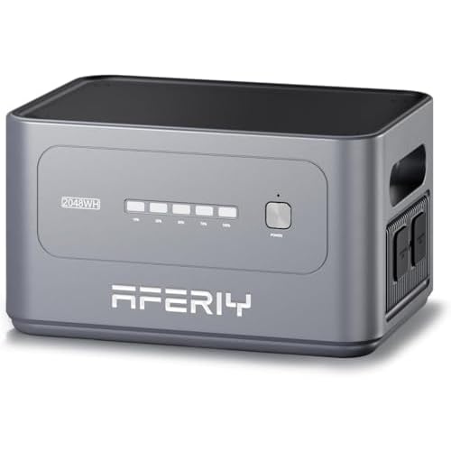 AFERIY Batería De Expansión Compatible Con La Estación De Energía Portátil P280, Batería Portátil De 2048 Wh, 1x P280 Puede Admitir Un Máximo