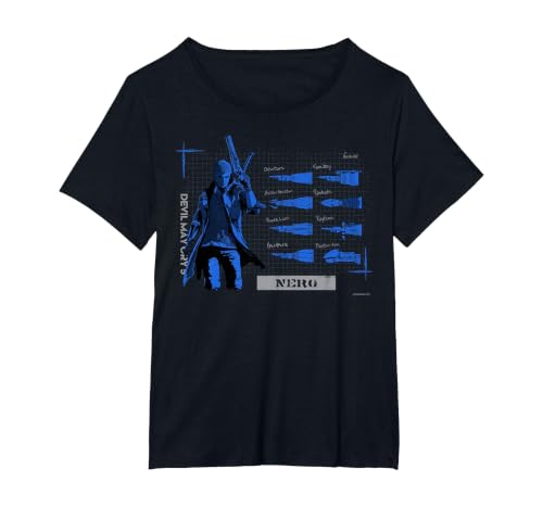 Devil May Cry 5 Nero T-Shirt, Women's Plus, Black, 3X