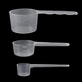 Cucharas Medidoras 50ml 30ml 5g - 3 Piezas Cuchara Medidora Measuring Spoons Cuchara Dosificadora para Medir Líquidos y Los Ingredientes Secos