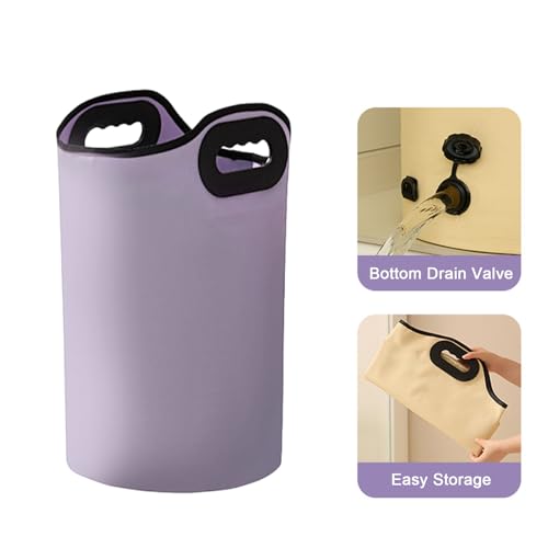Baño de pies plegable impermeable y compacto con agujeros de drenaje rápidos 8