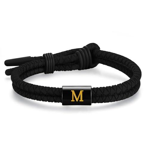 Pulsera ajustable de cuerda trenzada de silicona para hombre y mujer miniatura 1