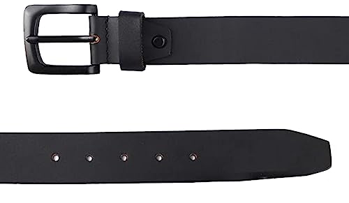 Image of Men's Formal Genuine Leather Adjustable Pin Buckle Belt (Leath-5)