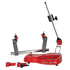 GAMMA Sports Stringing Machines Progression 200 360 Degree Rotation Tabletop Racquet Stringer Machine Drop Weight Tennis Racquetball Squash and Badminton Rackets Stringing Tools Included