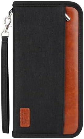 Passport Holder Family Travel Large RFID Blocking Passport Organi...