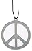 Produktbild HAAC Halskette Kette mit Peacezeichen Peace Zeichen Anhänger 10 cm Durchmesser