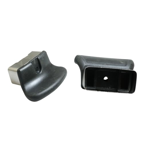 2 piezas de mango negro de repuesto para utensilios de cocina miniatura 5