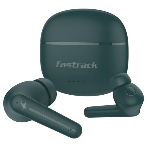 Image of Fastrack Fpods(New Launch) FX100 Bluetooth TWS In-Ear Earbuds with 40 Hrs Playtime|BT V5.3|13mm Extra Deep Bass Drivers|Quad Mic ENC for Clear Calls|Ultra Low 50ms Latency Gaming Mode|NitroFast Charge