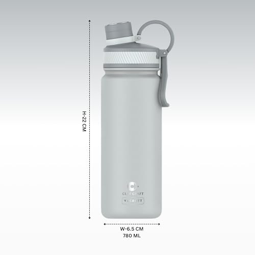 Image of Clay Craft VACBOTT Zing Double Walled 18 Hours Hot and 24 Hours Cold Insulated Flask 780ML, 2 Pcs|Easy to Carry|Gym Bottle|Home|Kitchen|Hiking|Travel Bottle|BIS Certified|1Year Limited Warranty