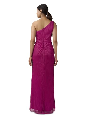 Image of Adrianna Papell One Shoulder Pleated Draped Starburst Gown