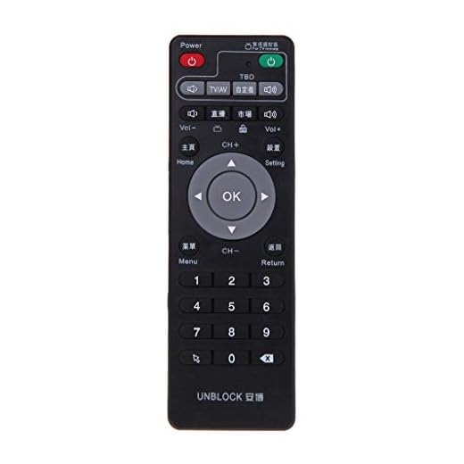 Set-Top Box Learning Remote Control for Unblock Tech Ubox Smart TV Box Gen 1/2/3