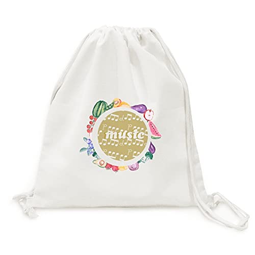 Sac en tissu pliable jaune blanc avec sangle cabas fruits légumes