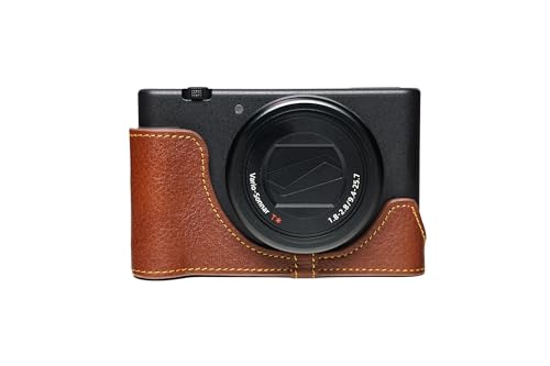Housse moitié pour Sony ZV1 protégez votre caméra en cuir rufous