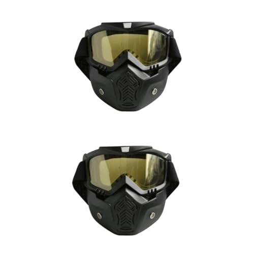 Masque de casque de snowboard VANZACK avec lunettes de moteur amovibles pour le ski
