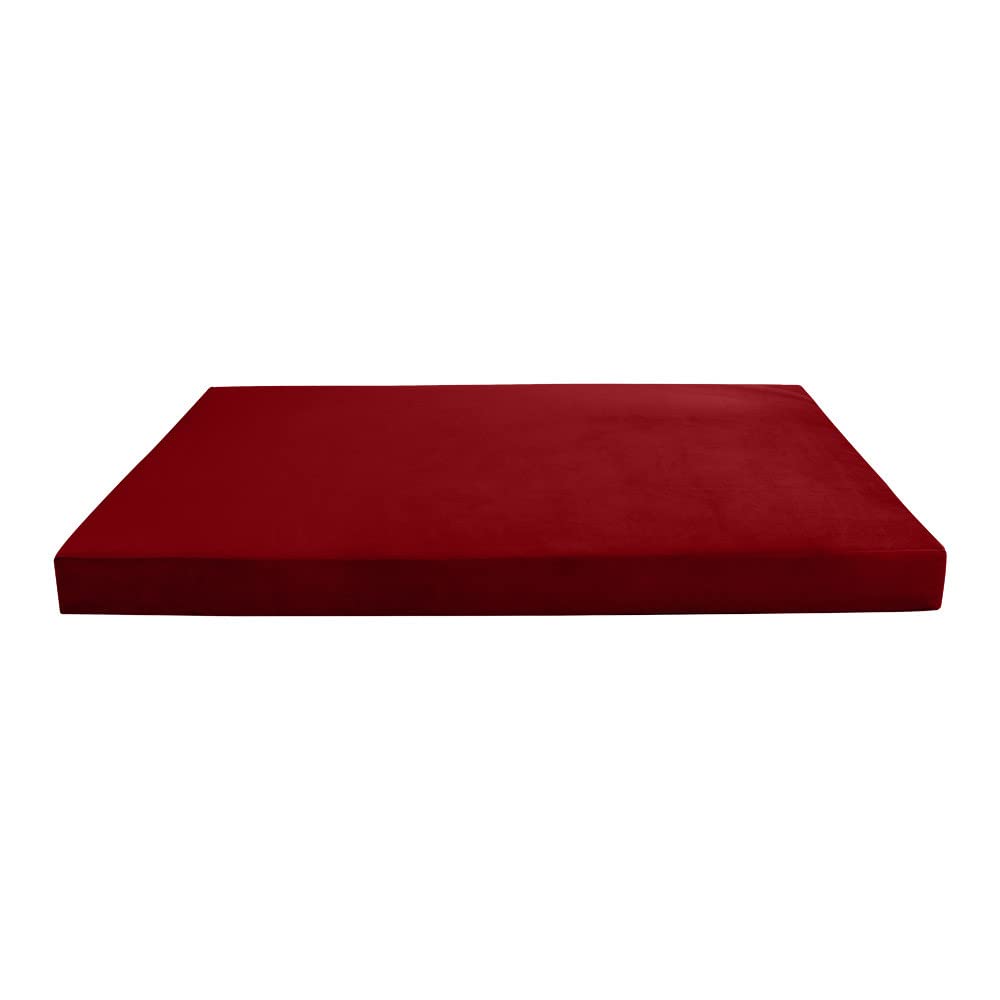 Cover ONLY Twin-XL Knife Edge Velvet Indoor Daybed Mattress 80