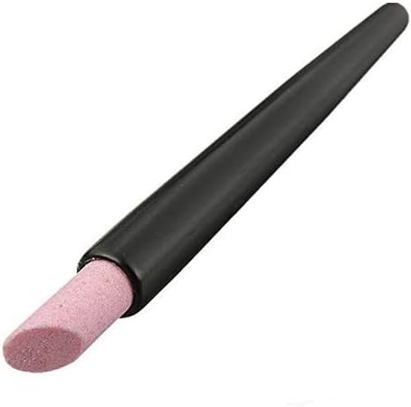 BeatlGem Cuticle Stone Stick 1pcs Black Quartz Scrubs Stone Cuticle Stick Pen Spoon Carved Nail Pusher Manicure Care Tools