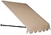 Awntech 8-Feet Dallas Retro Window/Entry Awning, 44-Inch Height by 24-Inch Diameter, Burgundy/Forest Green/Tan