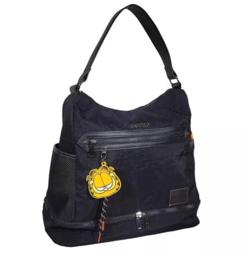 Bolsa Feminina De Ombro Garfield Preta