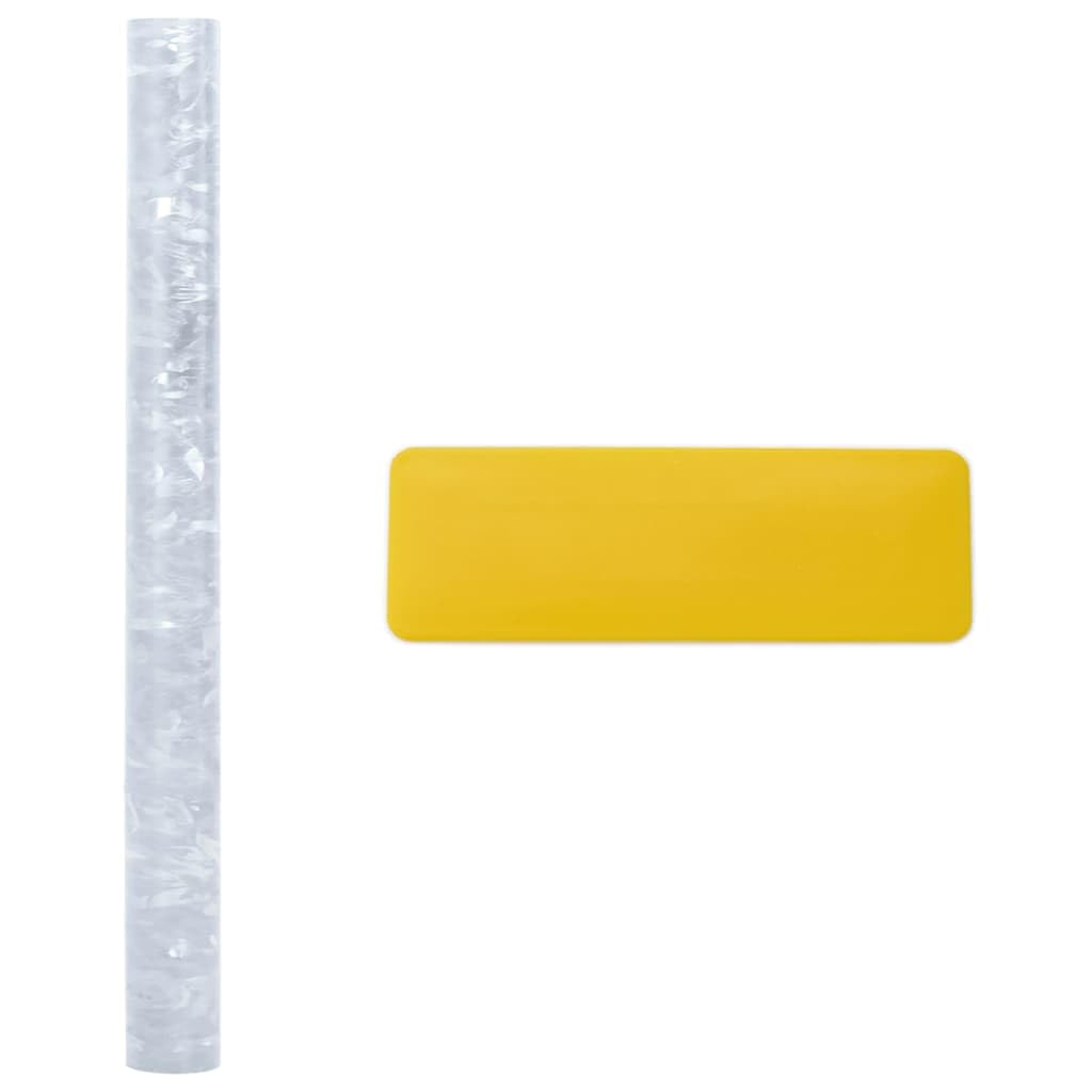 Fensterfolien Sichtschutz 4 STK. Matt Blumenmuster aus PVC 90x500 cm mit UV- und Wärmeschutz für Bad, Küche, Wohnzimmer, Büro, Balkon, Terrasse, Montage inklusive Spachtel