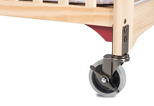 Foundations First Responder Evacuation Crib With Fixed-Side, Clearview, (Includes Evacuation Frame And Casters), Natural #TOP2