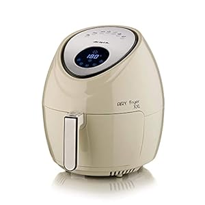 Ariete Airy Fryer XXL 4618, luchtfriteuse, 5,5 liter, olievrije friteuse 2,5 kg friet, 1800 watt, beige
