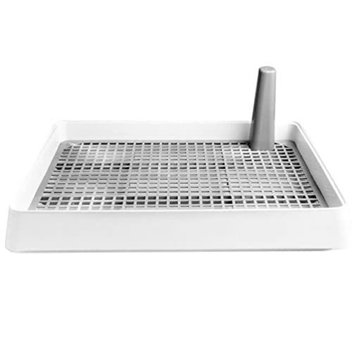 POPETPOP Portable Toilet, Dog Training Pads Pet Toilet Dog Pee Pad Holder Puppies Potty Mesh Grate Pee Pad Holder Portable Dog Litter Box for Small Medium Dogs Puppy Rabbit