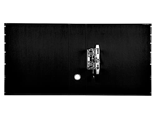 Lever Arch File Cardboard DIN A4 Black, Black/White - Image 4