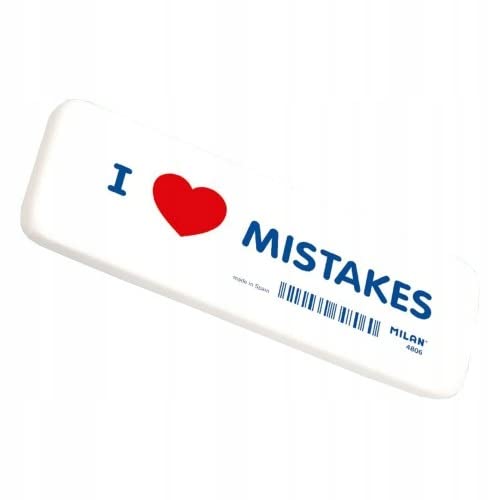 Gomme blanche géante MILAN I Love Mistakes 14cm