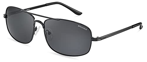 Image of Polarized Brow Bar Aviator Sunglasses for Men Pilot Military Style Metal Frame Driving Shades UV400