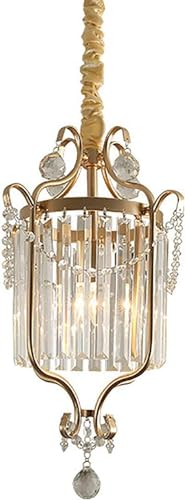 Lustre cristallin moderne doré CXYWBD de 55cm avec plafonnier LED chaud pour salon et chambre