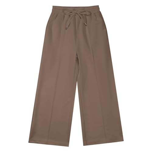 Girls Baggy Sweatpants Oversized Wide Leg Sweat Pants Elastic Waist Drawstring Lounge Athletic Pants Slacks 2-14Years3