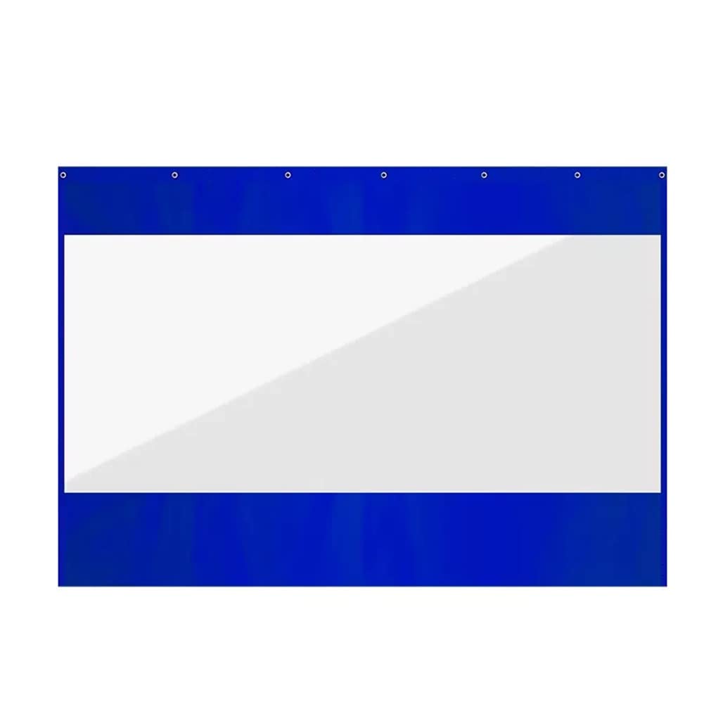 Wasserdichter Terrassen-Planenvorhang für den Außenbereich, transparente PVC-Seitenteile für Pergola-Veranda-Trennwand, individuelle, Winddichte Thermoabdeckung (Größe: 3 x