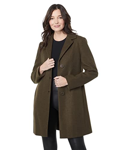 Image of Calvin Klein Single Breasted Peacoat Chocolate Melange XS (US 2-4)