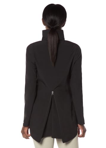 Kerrits Women's Waterproof Equestrian Rain Jacket – Mid-Length, Horse Riding Shell, 2-Way Front Zip, Back Gusset2