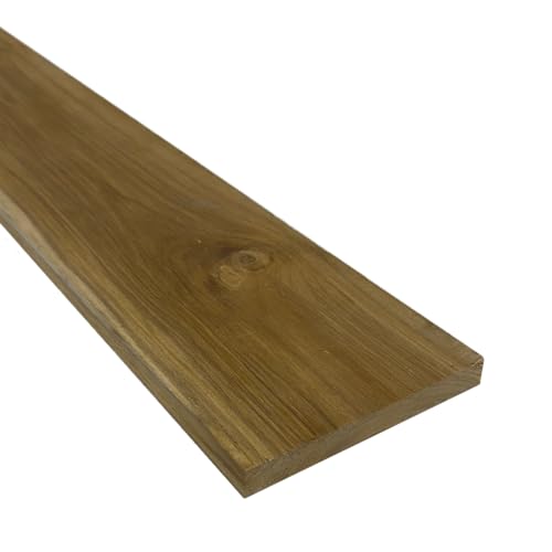 Sunrise Teak Premium Lumber S4S 1/2" x 6" x 4' 100% Natural ...