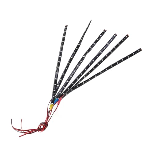 MUCKLILY 6 PCS Flexible Car LED Rope Lights LED SMD Strip Lights for Door Seat and Decoration Energy Saving