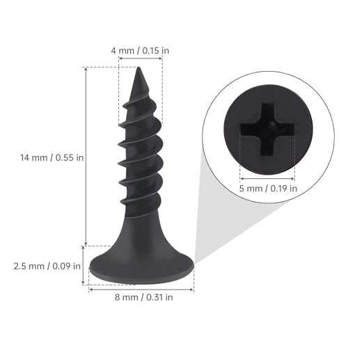 Smgda 100 Pcs Self Tapping Screws, M4*16mm Phillips Flat Head Wood Screws - Image 2