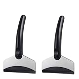 Gatuida 2個 車用除雪スコップ 軽量耐久設計 エルゴノミックグリップ付き フロントガラス用雪かき氷削りツール ポータブル収納可能