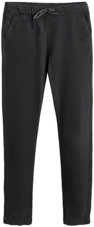 Urbano Juniors Boy's Black Slim Fit Stretchable Jogger Jeans (junhpsjoggerboy-black-13-14)