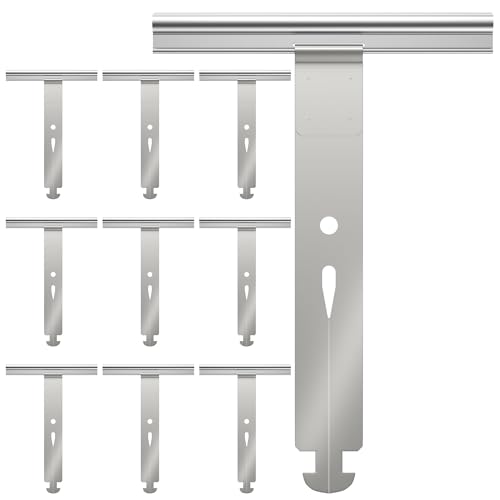 ipow Lot de 10 Attache Tablier Souple Volet Roulant en Métal,Universel Ressort de Suspension pour Fixation de Lame du Volet Roulant Électrique/Manuel/Solaire,Accroche...