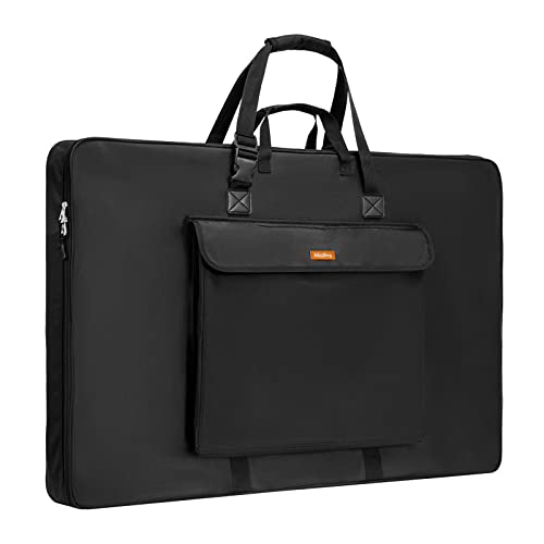 Nicpro Art Portfolio Bag 20 x 26 Inches, Waterproof Nylon Artist Case Carrying Bag Soft Sided with Shoulder Strap