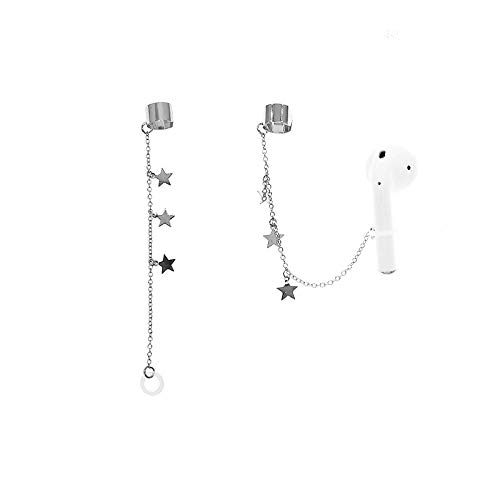Image of 4 Pair Wireless Earbuds Anti-Lost Straps Wireless Ear Buds Clip Holder Protector Lanyard Chain Earrings for Apple AirPods Echo Buds Bluetooth Headphones ENC in-Ear Earphones Needn't Ear Hole