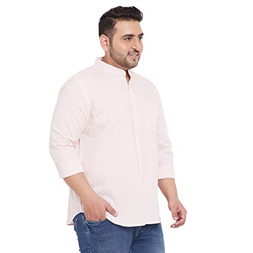 Image of Instafab Plus Men Plus Size Solid Stylish Casual Shirts