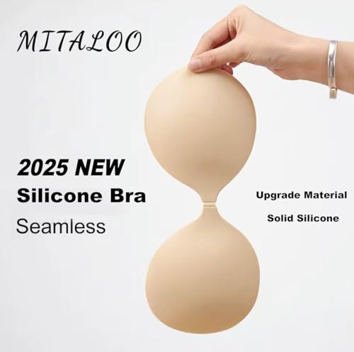 MITALOO Seamless Adhesive Bra Sticky Strapless Invisible Push up Bras Silicone Backless Nipple Cover for Women3